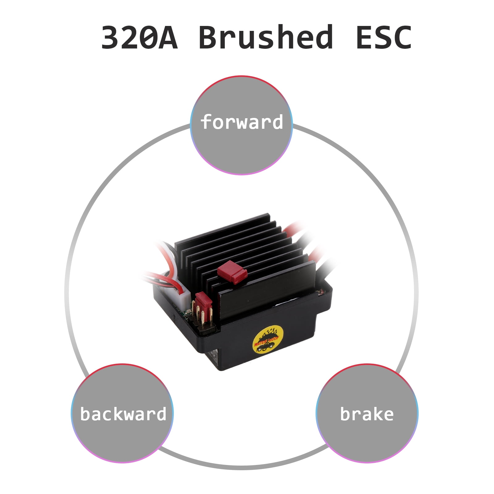 Details about   ESC High Frequency Accessories Two Way Brushed Motor Speed Controller HSP 320A